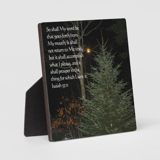 Isaiah 55:11 fotoplaat (Voorkant)