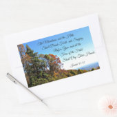 Isaiah 55:12 De bergen en de heuvels moeten.. Rechthoekige Sticker (Envelop)