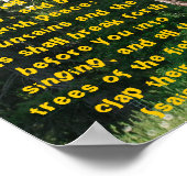 Isaiah 55:12 poster (Hoek)