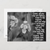 ISAIAH 55:1 BIBLE SCRIPTURE FAVORITE BRIEFKAART (Voorkant / Achterkant)