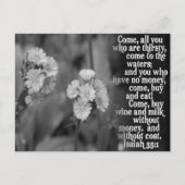 ISAIAH 55:1 BIBLE SCRIPTURE FAVORITE BRIEFKAART (Voorkant)