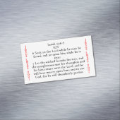 Isaiah 55:6-7-zaadkaartmagneet magnetisch visitekaartje (Voorbeeld)