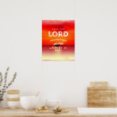 Isaiah 55: 6 bijbelse geschenken voor geschriften poster (Keuken)