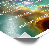 ISAIAH 55, 8-9 FOTO AFDRUK (Hoek)