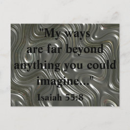Isaiah 55:8 Krachtige bijbelprijsopgave Briefkaart