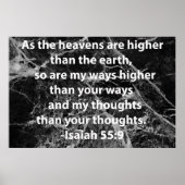 Isaiah 55:9 poster (Voorkant)