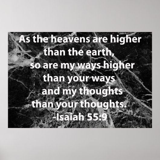 Isaiah 55:9 poster (Voorkant)
