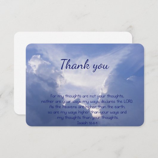 Isaiah 55 Bijbelse Bedankt voor scripts Chrisian C (Voorkant / Achterkant)