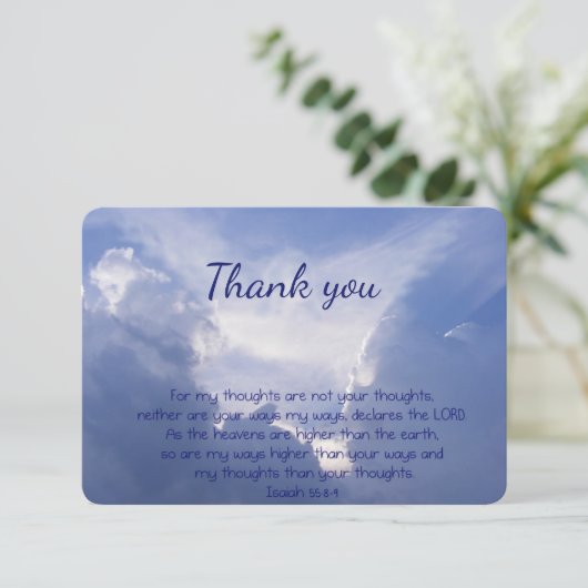 Isaiah 55 Bijbelse Bedankt voor scripts Chrisian C (Staand voorkant)