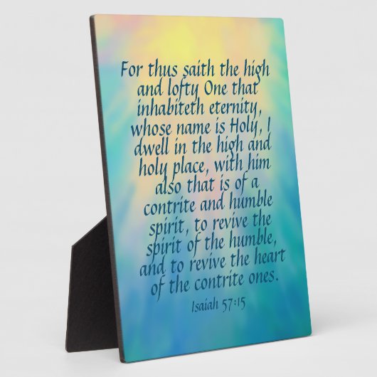 Isaiah 57:15 fotoplaat (Zijkant)