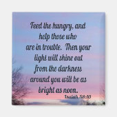 Isaiah 58:10 magneet (Voorkant)