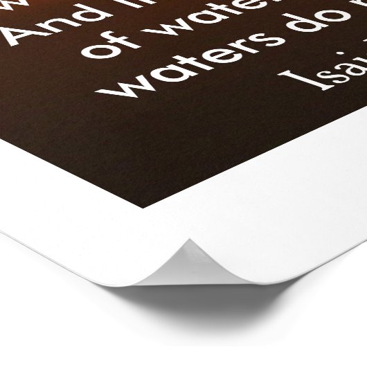 Isaiah 58:11 - kunstmatig poster (Hoek)