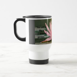 Isaiah 58:11 Water Lily Travel Mug Reisbeker