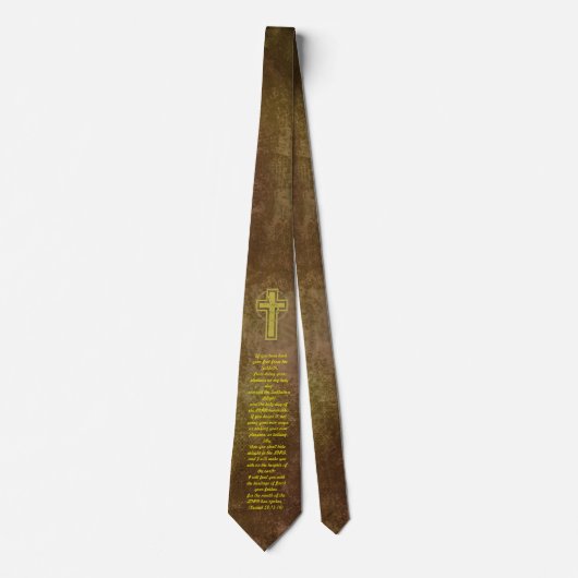 Isaiah 58:13-14 Necktie Stropdas (Voorkant)