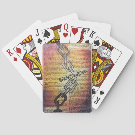 Isaiah 58:5-6 - "Doorbraak" Pokerkaarten (Achterkant)