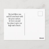 Isaiah 58:6 Soort vasten Ik heb gekozen Briefkaart (Achterkant)