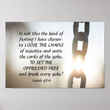 Isaiah 58:6 Soort vasten Ik heb gekozen