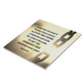 Isaiah 58:6 Soort vasten Ik heb gekozen Tegeltje (Zijkant)