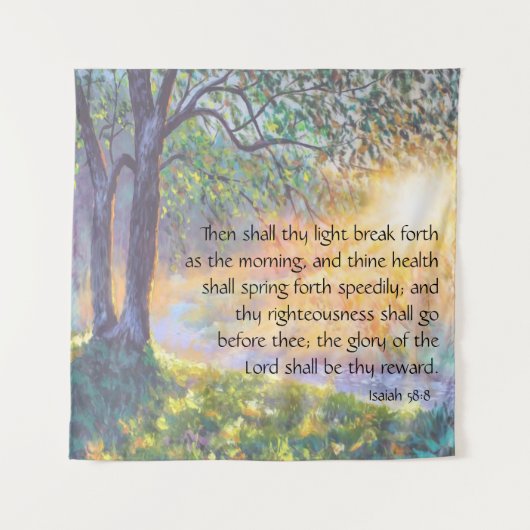 Isaiah 58:8 wandkleed (Voorkant)