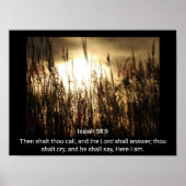 Isaiah 58:9 - Hier ben ik - Art Print (Voorkant)