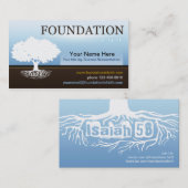 Isaiah 58 Foundation Faith Business Card Template Visitekaartje (Voorkant / Achterkant)