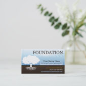 Isaiah 58 Foundation Faith Business Card Template Visitekaartje (Staand voorkant)