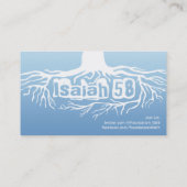 Isaiah 58 Foundation Faith Business Card Template Visitekaartje (Achterkant)