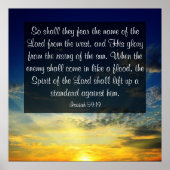 Isaiah 59:19 Poster (Voorkant)