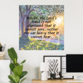 Isaiah 59:1 poster (Thuiskantoor)