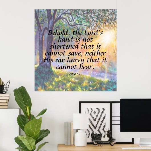 Isaiah 59:1 poster (Thuiskantoor)
