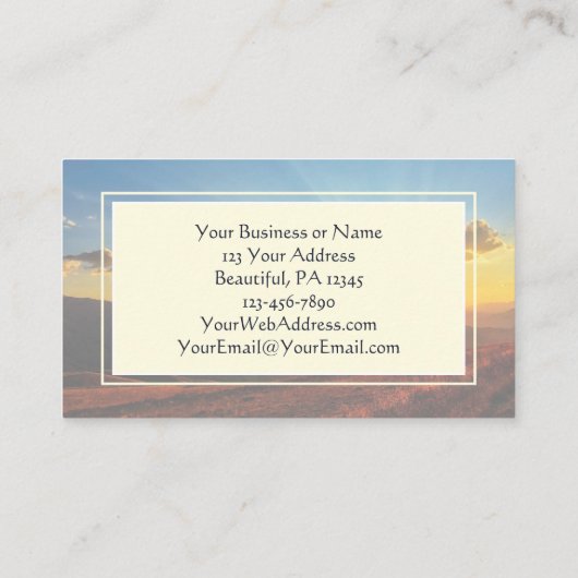 Isaiah 60:1 Arise Shine Uw licht is bijbel geworde Visitekaartje (Achterkant)