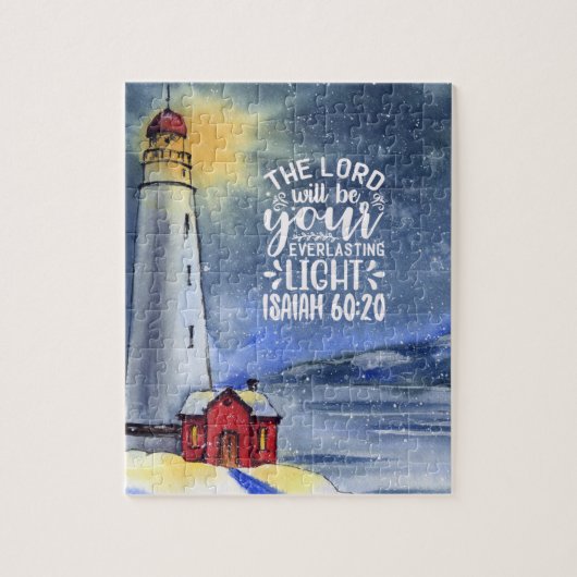 Isaiah 60:20 De Heer zal uw licht zijn Legpuzzel (Verticaal)