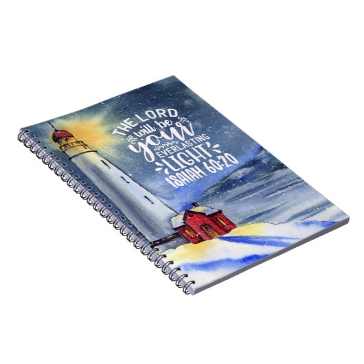 Isaiah 60:20 De Heer zal uw licht zijn Notitieboek (Rechterzijde)