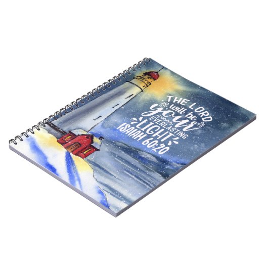 Isaiah 60:20 De Heer zal uw licht zijn Notitieboek (Linkerzijde)