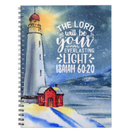 Isaiah 60:20 De Heer zal uw licht zijn Notitieboek