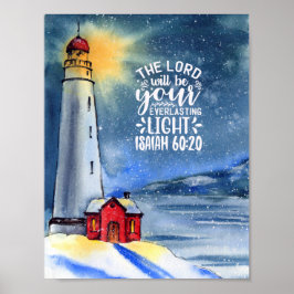 Isaiah 60:20 De Heer zal uw licht zijn Poster
