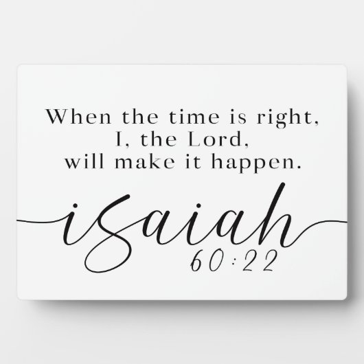 Isaiah 60:22 Farmhouse Bijbelscriptstaal Fotoplaat (voorkant)