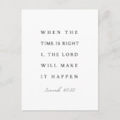 Isaiah 60:22 When the Time is Right Briefkaart (Voorkant)
