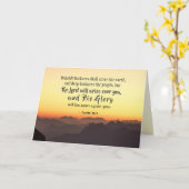 Isaiah 60:2 Darkness bedekt de aardBijbel Kaart (Gele Bloem)