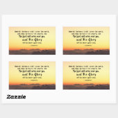 Isaiah 60:2 Darkness bedekt de aardBijbel Rechthoekige Sticker (Vel)