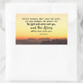 Isaiah 60:2 Darkness bedekt de aardBijbel Rechthoekige Sticker (Tas)