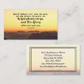 Isaiah 60:2 Darkness bedekt de aardBijbel Visitekaartje (Voorkant / Achterkant)