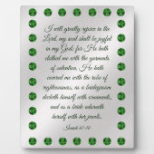 Isaiah 61:10 Plaque Fotoplaat (Voorkant)