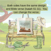 Isaiah 61:11 Bible Verse Spring Garden Tote Bag