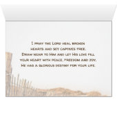 Isaiah 61:1,3 Bind up the brokenhearted, Card (Binenzijde Horizontaal (Onderkant))