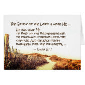 Isaiah 61:1,3 Bind up the brokenhearted, Card (Voorkant Horizontaal)
