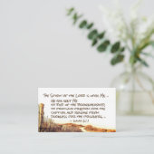 Isaiah 61:1 De geest van de Heer staat op mij Visitekaartje (Staand voorkant)