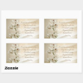 Isaiah 61:3 Beauty for Ashes, Bijbelverse, Orchid Rechthoekige Sticker (Vel)