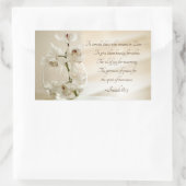 Isaiah 61:3 Beauty for Ashes, Bijbelverse, Orchid Rechthoekige Sticker (Tas)