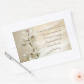 Isaiah 61:3 Beauty for Ashes, Bijbelverse, Orchid Rechthoekige Sticker (Envelop)